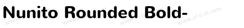 Nunito Rounded Bold字体转换